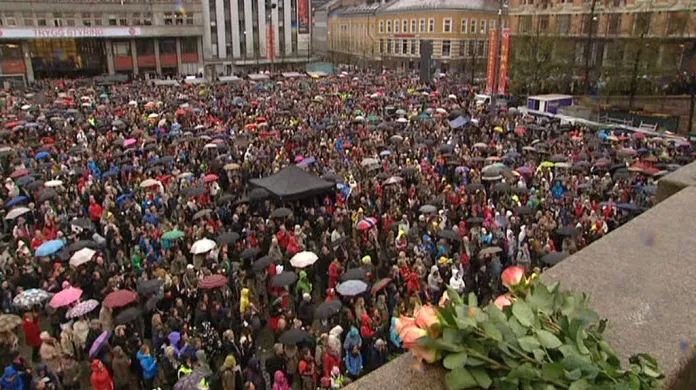 Shromáždění na protest Breivikovi