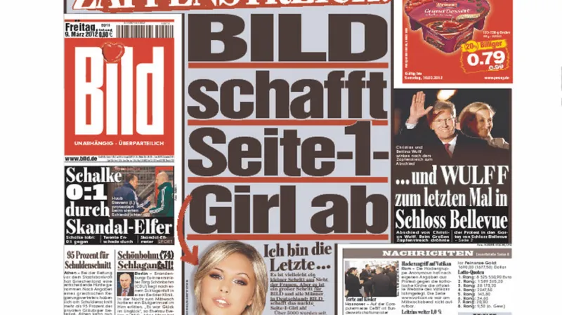 Bild končí s dívkou z titulní strany