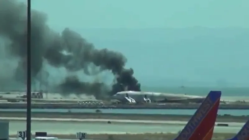 Havarovaný Boeing 777