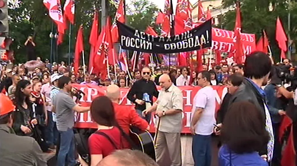 Protestní pochod v Moskvě