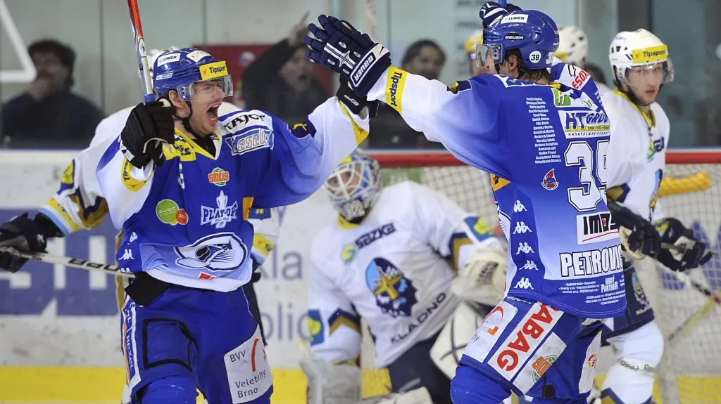 Radost hokejistů Brna