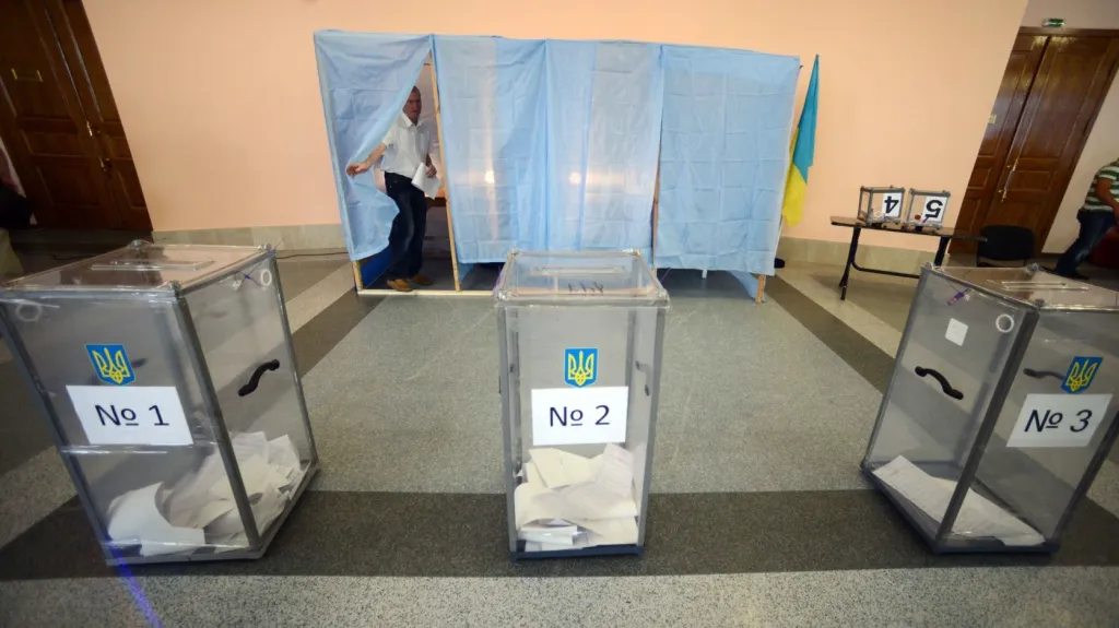Volební místnost v Krasnoarmějsku