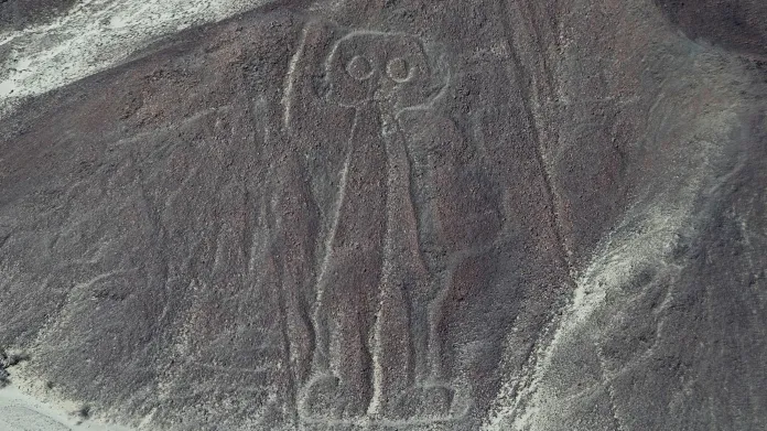 Jeden z obrazců na planině Nazca