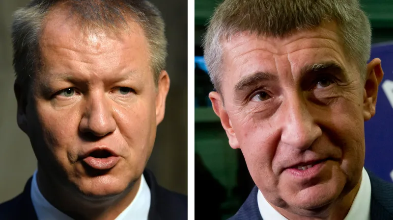 Svatopluk Němeček a Andrej Babiš