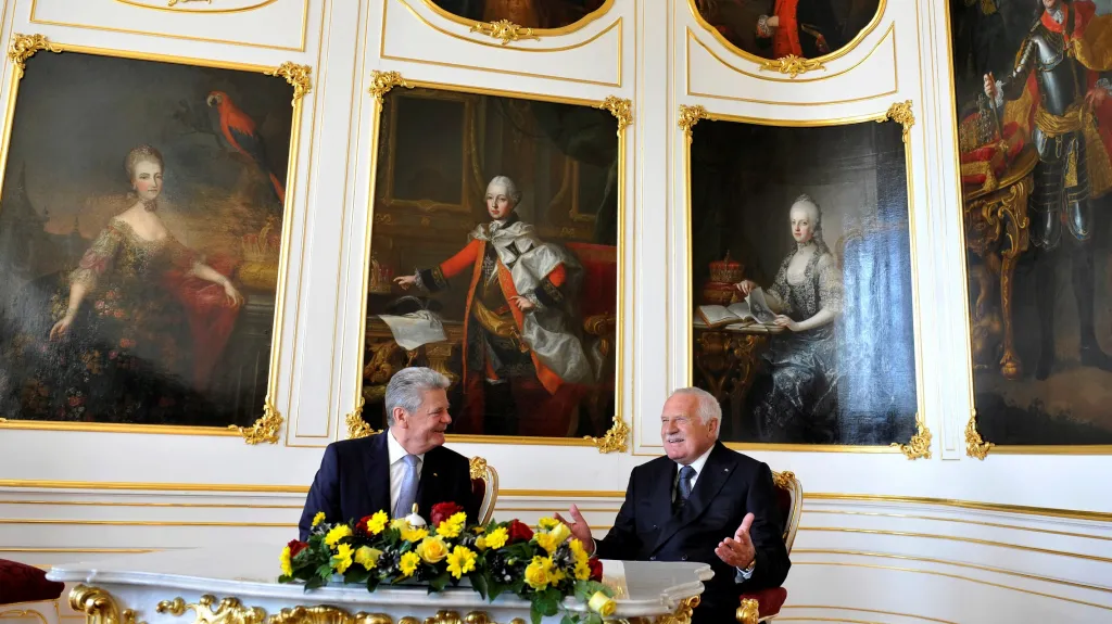 Joachim Gauck a Václav Klaus