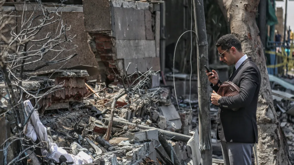 Důsledky výbuchu v Káhiře