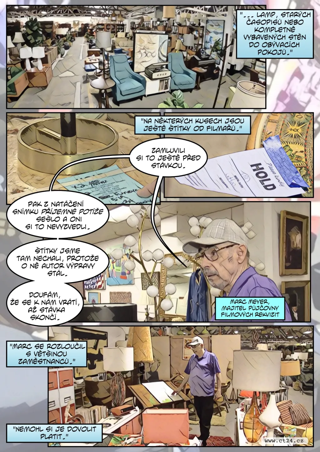 Hollywoodská stávka ohrožuje byznys s rekvizitami