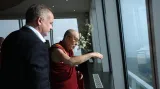 Setkání tibetského dalajlamy se slovenským prezidentem Andrejem Kiskou