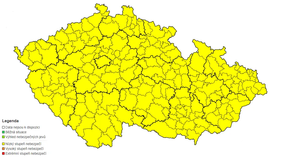 Výstraha ČHMÚ