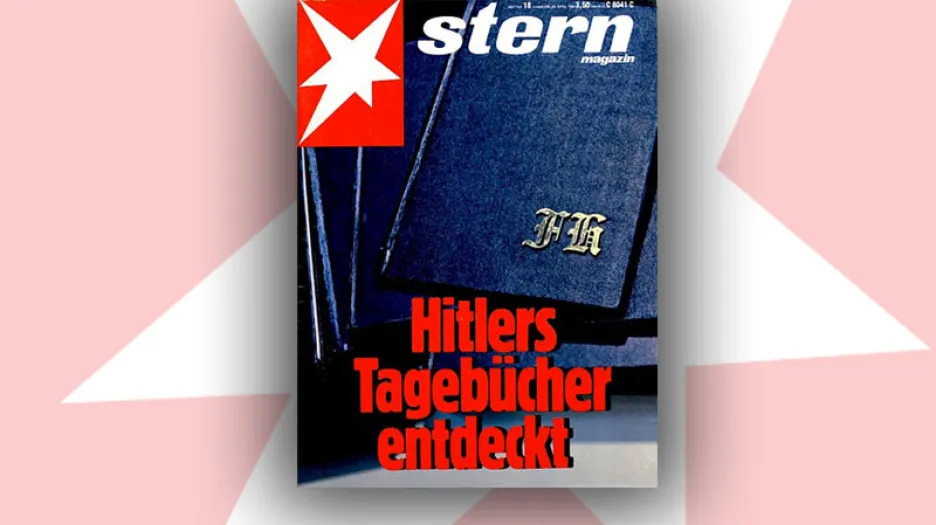 Obálka časopisu Stern s Hitlerovými denníky