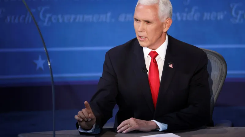 Mike Pence v debatě kandidátů na viceprezidenta USA