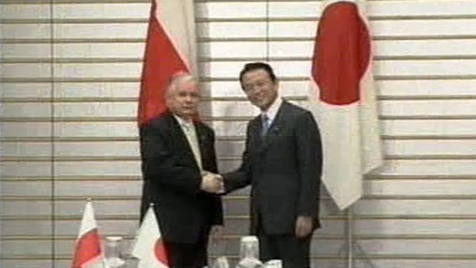 Lech Kaczyński v Japonsku