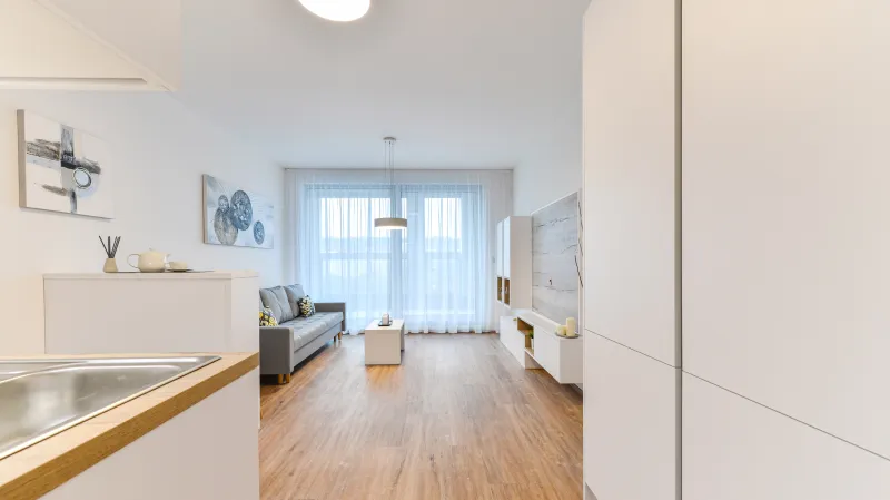 Menší byt typu 1+kk, který má 40 m2. Ty nejmenší mívají ještě o deset méně