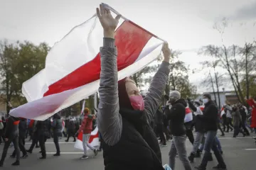 V Minsku se opět protestovalo proti Lukašenkově režimu, zasáhla policie