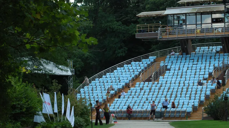 Otáčivé hlediště v Českém Krumlově