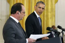 Islámský stát musí být zničen, shodli se Obama s Hollandem; konkrétní ale nebyli