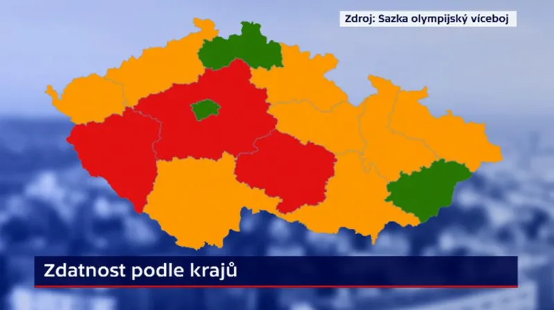 Zdatnost podle krajů