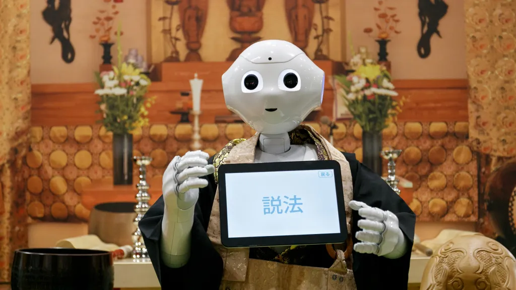 Robotický buddhistický kněz Pepper