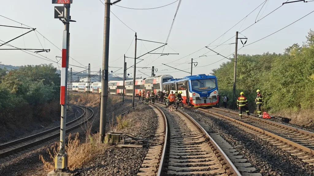 Srážka vlaků v pražské Libni (září 2024)