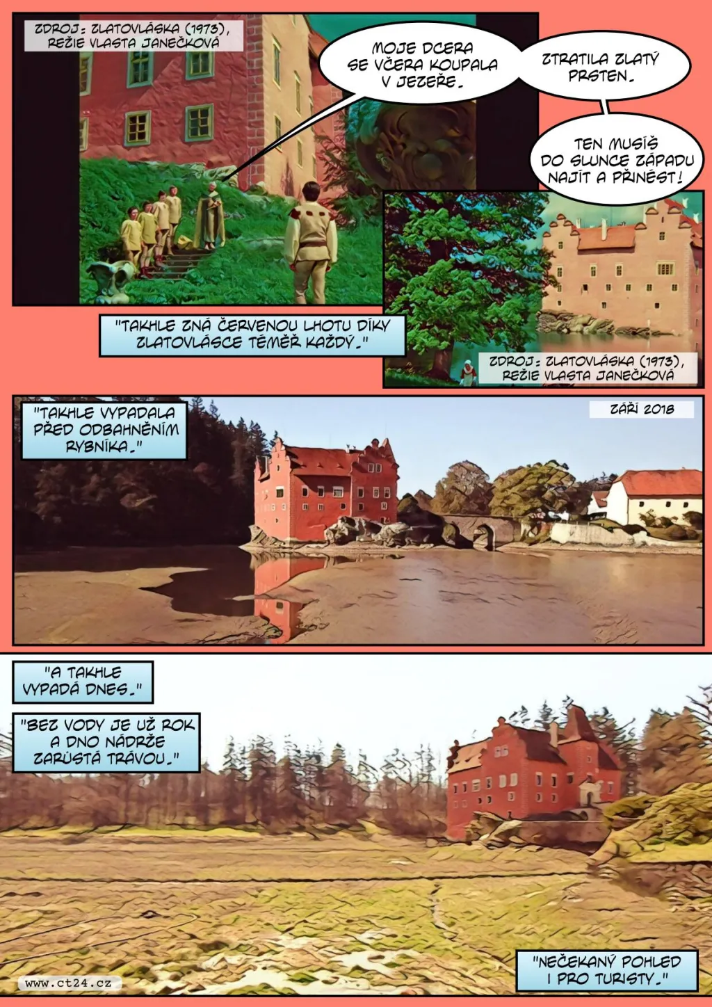 Červenou Lhotu má znovu obklopit rybník