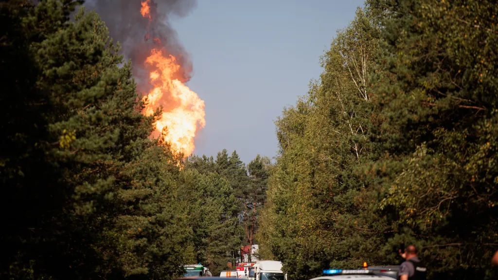 Požár vypukl na čerpací stanici zkapalněného plynu v Traku Voke v Litvě