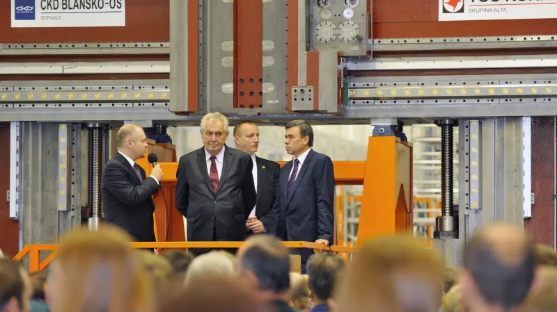 Miloš Zeman na návštěvě Kuřimi