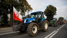 Protestující polští zemědělci (ilustrační foto ze 7. října)
