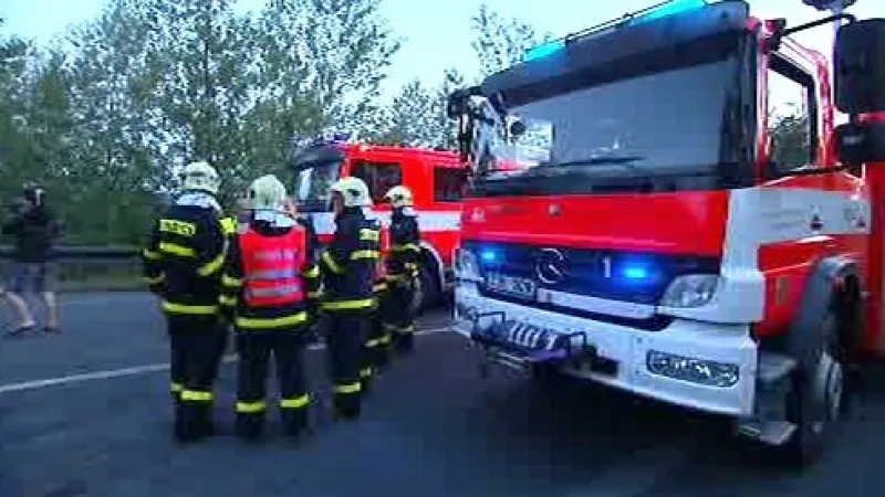 Hasiči u nehody