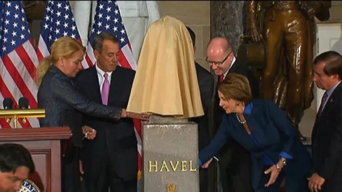 Události: Václav Havel má bustu v Kapitolu