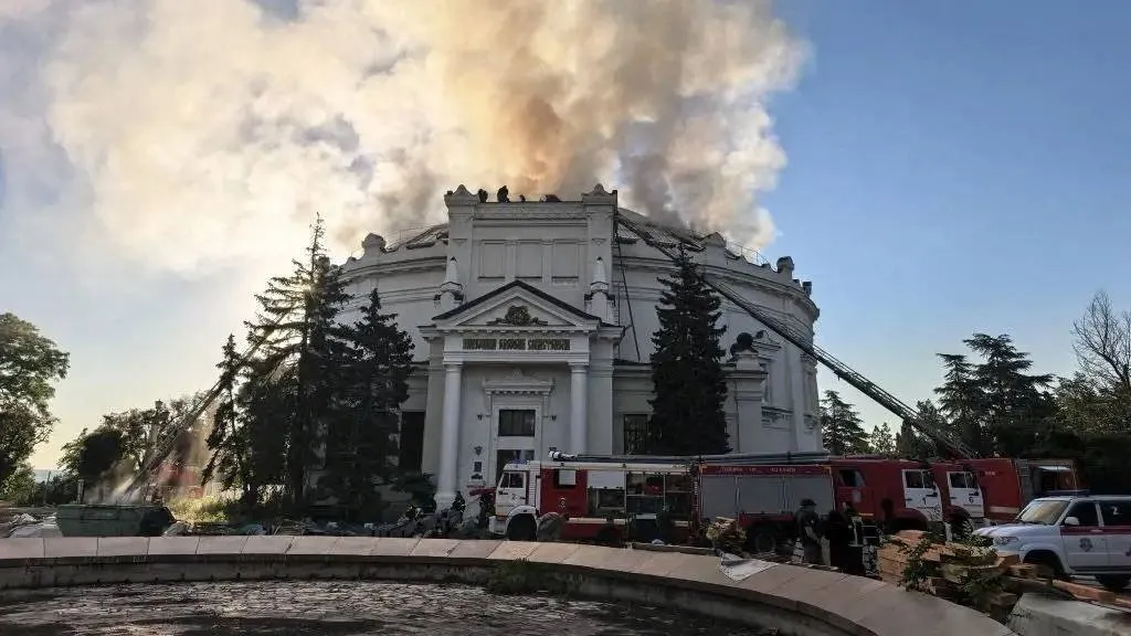 Požár Muzea Panoráma Obrana Sevastopolu