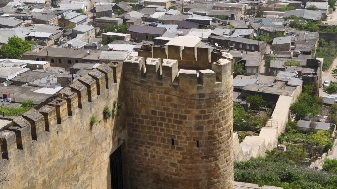 Pevnost ve městě Derbent u Kaspického moře