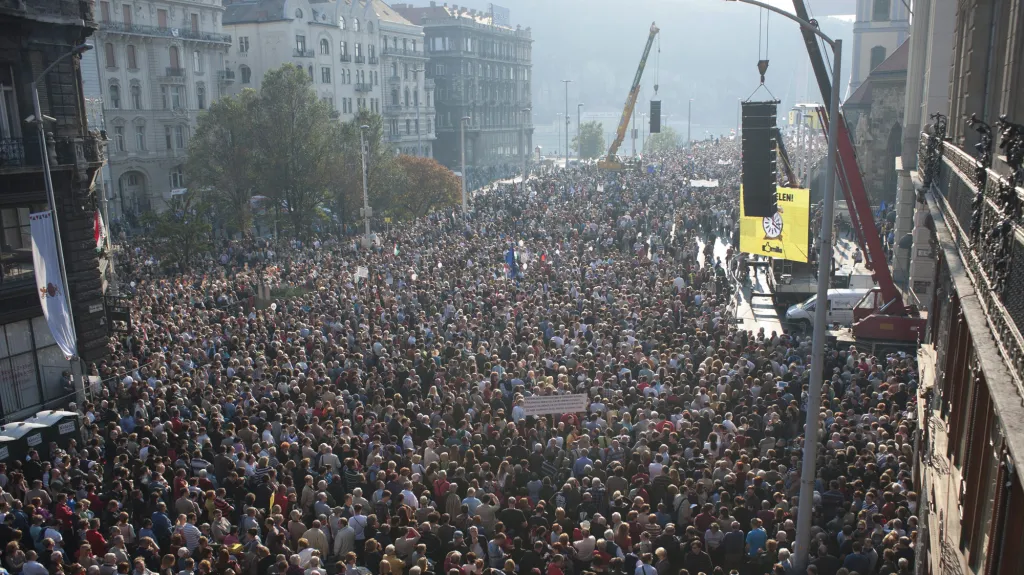 Protesty v Maďarsku