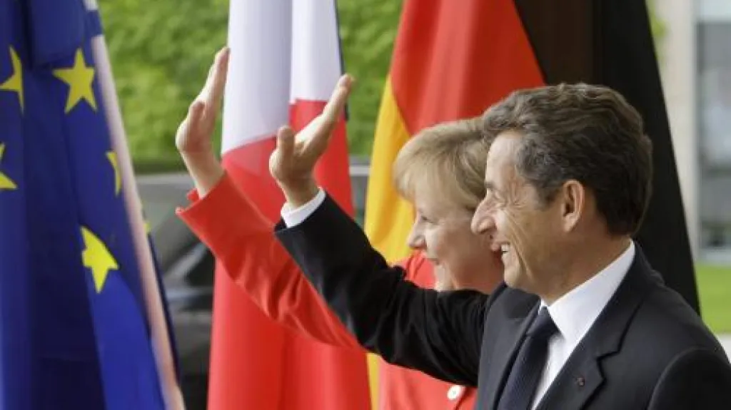 Merkelová a Sarkozy