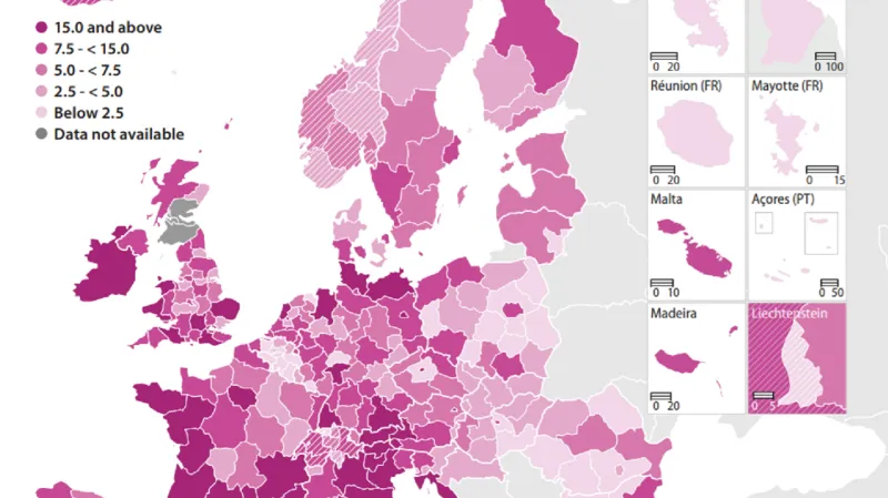 Noci strávené v turistickém ubytování v milionech