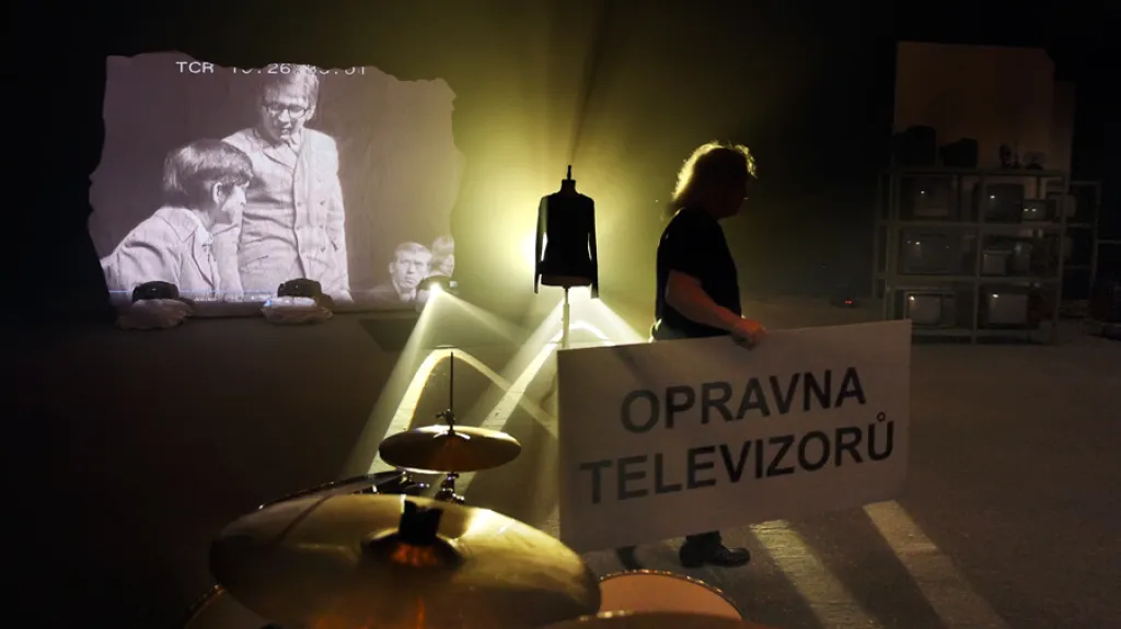 Přípravy k pořadu Parta Analog