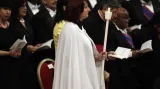 Češka Taťána Čempelová na velikonoční vigilii ve Vatikánu