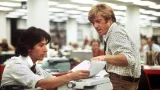 Dustin Hoffman a Robert Redford ve scéně z filmu Všichni prezidentovi muži, který pojednával o aféře Watergate