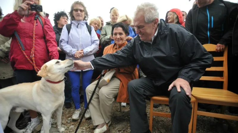 Zeman na Vavřinecké pouti na Sněžku