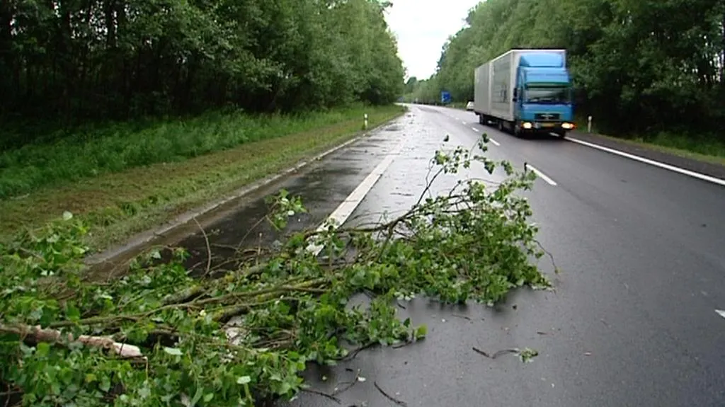 Následky bouřky na Chebsku