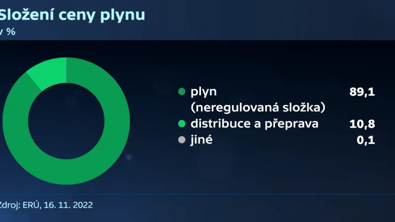 Složení ceny plynu