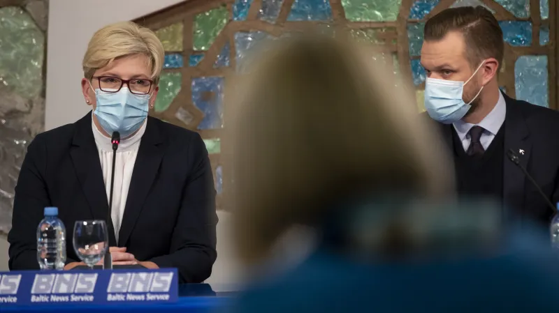 Lídryně Vlasteneckého svazu Ingrida Šimonytéová a předseda strany Gabrielius Landsbergis
