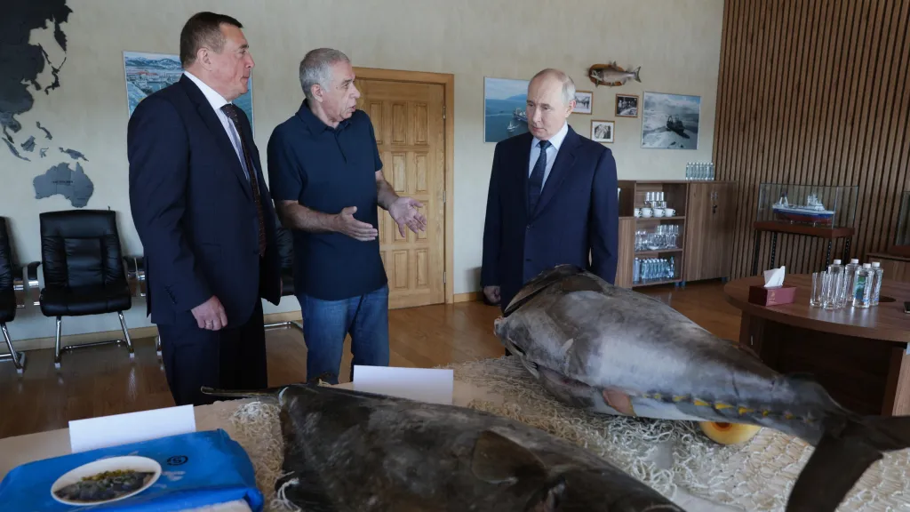 Ruský vládce Vladimir Putin na Kurilách