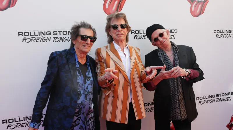 Rolling Stones při představování alba Foreign Tongues