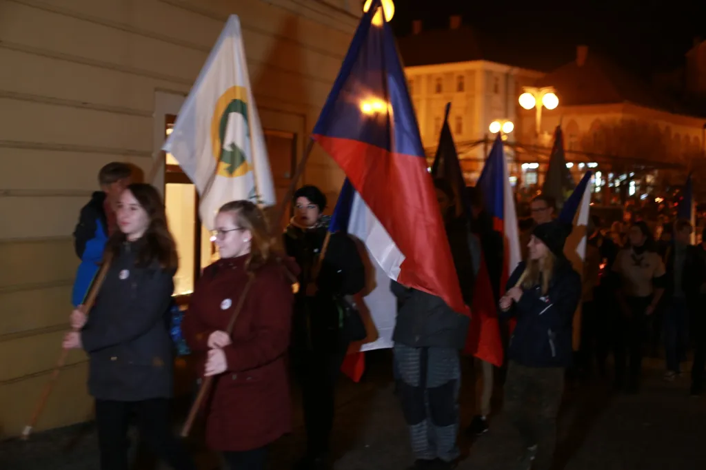 Palackého náměstí v Kutné Hoře – vzpomínka na historické události 17. listopadu