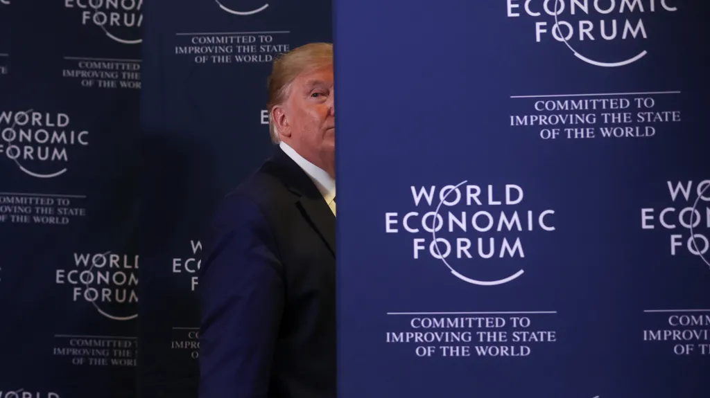 Donald Trump v Davosu