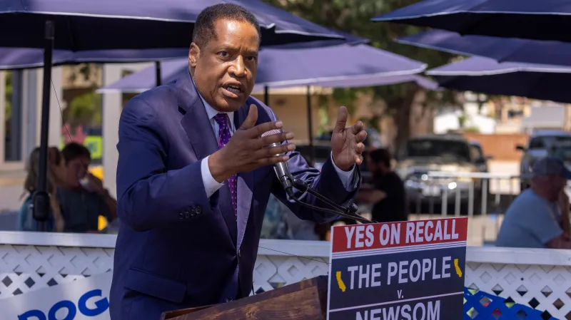 Republikánský kandidát na guvernéra Kalifornie Larry Elder