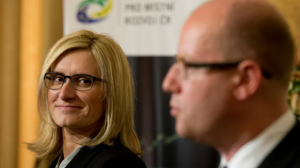 Karla Šlechtová a Bohuslav Sobotka