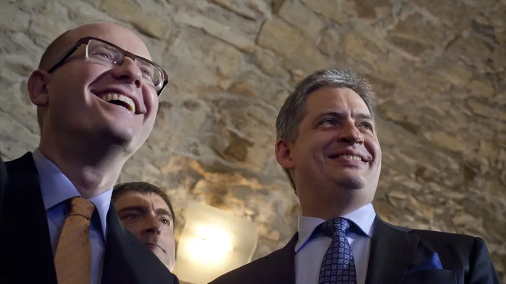 Bohuslav Sobotka a Jiří Dienstbier