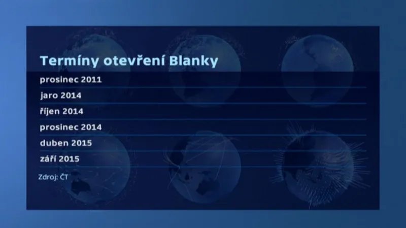 Termíny otevření tunelu Blanka