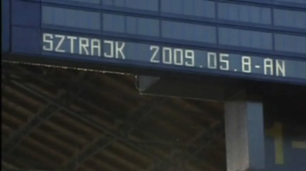 Stávka železničářů v Maďarsku